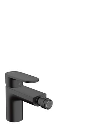 Hansgrohe Vernis Blend ééngreeps bidetkraan met PopUp trekwaste (metaal), mat zwart