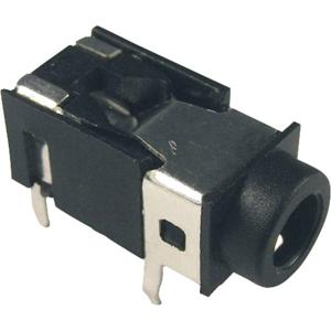 Cliff FC68129 Jackplug 3,5 mm Bus, inbouw horizontaal Aantal polen: 4 Stereo Zwart 1 stuk(s)