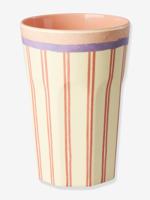 Grote beker van melamine STRIPEY LOVE 400 ml RICE room