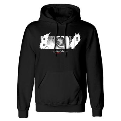 Unisex Hoodie Junji Ito Shock Zwart - Maat: L