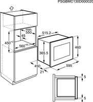 AEG MSB2548C-M Ingebouwd Combinatiemagnetron 25 l 900 W Zwart, Roestvrijstaal - thumbnail