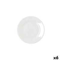 Eetbord Bidasoa Serenity Hydrozero Wit Keramisch Ø 17 cm (6 Stuks)