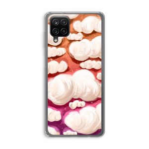 Katoen Wolken: Samsung Galaxy A12 Transparant Hoesje