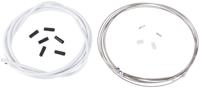 CONTEC Ct brake cable set stop+ steel fr+rear compl white