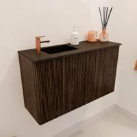 Toiletmeubel Mondiaz Joya | 70 cm | Meubelkleur Walnut | Faye wastafel Urban Links | 1 kraangat Toiletmeubel Mondiaz Joya | 70 cm | Meubelkleur Walnut | Faye wastafel Urban Links | 1 kraangat