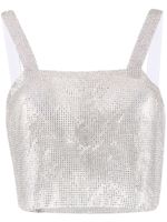 Santa Brands haut crop à ornements strassés - SILVER