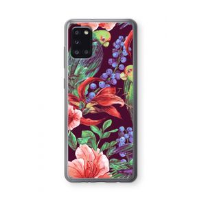 Papegaaien: Samsung Galaxy A31 Transparant Hoesje