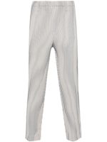 Homme Plissé Issey Miyake pantalon Tweed Pleats à coupe courte - Tons neutres - thumbnail