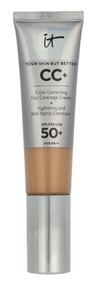 IT Cosmetics CC+ Color Corr. Full Coverage Cream SPF50 Medium Tan - Tube 32 ml Concealer Dames
