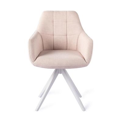 Jesper Home Noto eetkamerstoel Petal Pink turn white