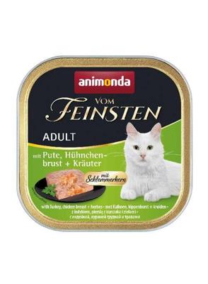 ANIMONDA Vom Feinsten Adult Turkey, chicken breast and herbs - nat kattenvoer - 100g