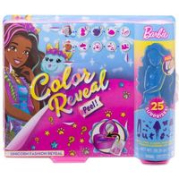 Barbie Color Reveal Ultimate Reveal Wave 2 Fantasy Fashion Unicorn Eenhoorn - Barbiepop - Roze - thumbnail
