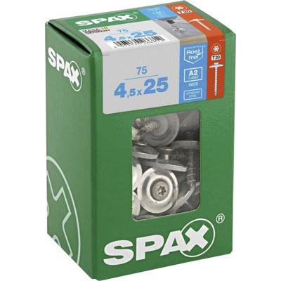 SPAX 4577000450257 Spengler-schroef 4.5 mm 25 mm T-STAR plus RVS A2 75 stuk(s)