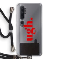 Ugh: Xiaomi Mi Note 10 Pro Transparant Hoesje met koord