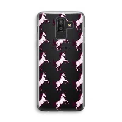Musketon Unicorn: Samsung Galaxy J8 (2018) Transparant Hoesje