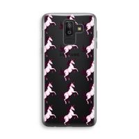Musketon Unicorn: Samsung Galaxy J8 (2018) Transparant Hoesje