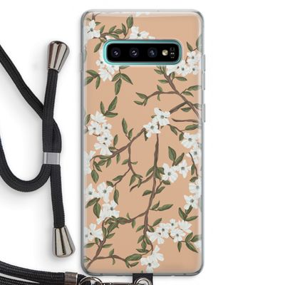 Blossoming spring: Samsung Galaxy S10 Plus Transparant Hoesje met koord