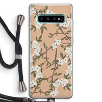 Blossoming spring: Samsung Galaxy S10 Plus Transparant Hoesje met koord
