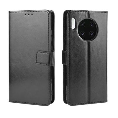 Retro Crazy Horse textuur horizontale Flip lederen case voor Huawei mate 30 met houder & kaartsleuven & fotolijstjes (zwart)