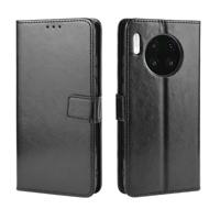 Retro Crazy Horse textuur horizontale Flip lederen case voor Huawei mate 30 met houder & kaartsleuven & fotolijstjes (zwart)