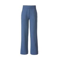 Sweatpants in Marlene-stijl van bio-katoen, jeansblauw-gemêleerd Maat: 36