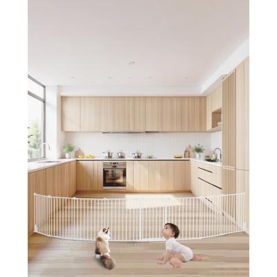 VEVOR Baby Gate Hondenhekje Scheiding 711mm Hoogte 4877mm Breedte Wit Opvouwbaar