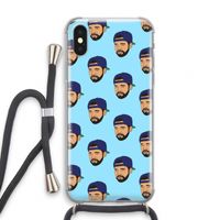 Drake Away: iPhone XS Transparant Hoesje met koord