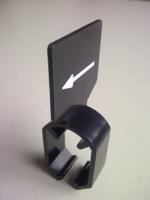 Maataanduider met pijl zwart zonder maat