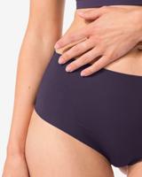 HEMA Dames tailleslip micro rib ultimate comfort donkerpaars (donkerpaars)