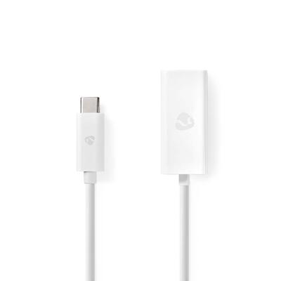 Nedis Netwerkadapter USB-C Male naar RJ45 Female 20cm