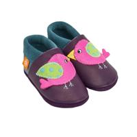 Orangenkinder babyslofjes Birdie aubergine-32-33
