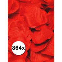 Pakket rode rozenblaadjes 864 stuks   -