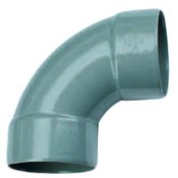 Wavin PVC Bocht 88° Grijs 40mm - Dubbele Mofaansluiting voor Binnen/Buiten Leidingsystemen
