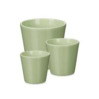 Pottenset Ibergarden Munt Klei Ø 14 cm Ø 22 cm Ø 17 cm 3 Onderdelen