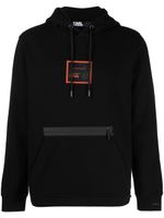 Karl Lagerfeld hoodie à patch logo - Noir - thumbnail