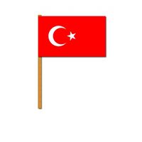 Luxe zwaaivlag Turkije 30 x 45 cm - thumbnail