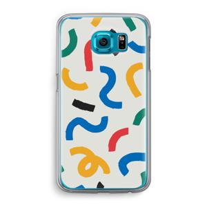 Illustratieve pop 2: Samsung Galaxy S6 Transparant Hoesje