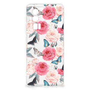 Xiaomi Poco F5 Pro TPU Case Butterfly Roses