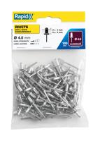 Rapid Standaard blindklinknagels Ø4,0 x 8 mm, 100 stuks - 5000378 - 5000378 Rapid Standaard blindklinknagels Ø4,0 x 8 mm, 100 stuks - 5000378 - 5000378