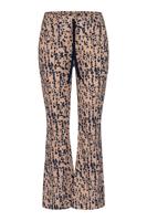 Flair drawstring block trousers - latte/dark blue - 13506