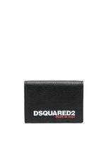 DSQUARED2 portefeuille pliant à logo imprimé - Noir - thumbnail