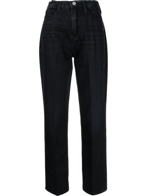 FRAME jean court à taille haute - Noir