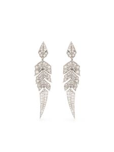 Stephen Webster boucle d'oreille Magnipheasant en or blanc 18ct pavée de diamants - Argent