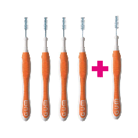 GUM Trav-Ler 0.9 mm oranje - 4+1 Gratis