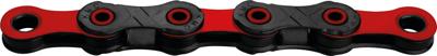 KMC fietsketting dlc 12 126 schakels - rood/zwart - 272g