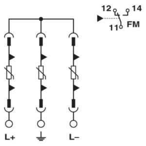 Phoenix Contact 1033725 VAL-MS 1500DC-PV/2+V-FM Overspanningsveilige afleider 1 stuk(s)