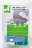 Q-CONNECT reinigingsspray, voor scherm en toetsenbord, inclusief doek, 25 ml