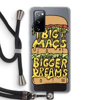 Big Macs Bigger Dreams: Samsung Galaxy S20 FE / S20 FE 5G Transparant Hoesje met koord
