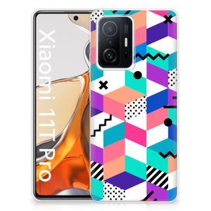 Xiaomi 11T | 11T Pro TPU Hoesje Blokken Kleurrijk