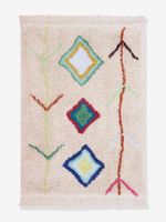 Wasbaar katoenen tapijt mini Berbere - LORENA CANALS meerkleurig